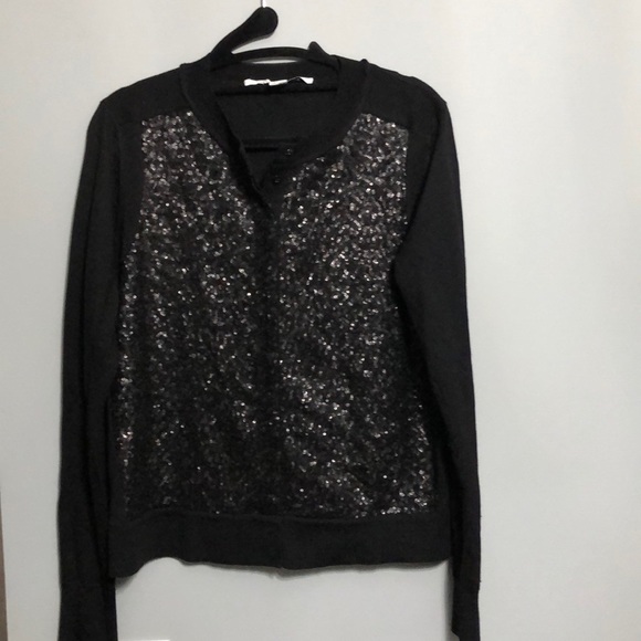 NWOT Diane Von Furstenburg black cardigan, Size M